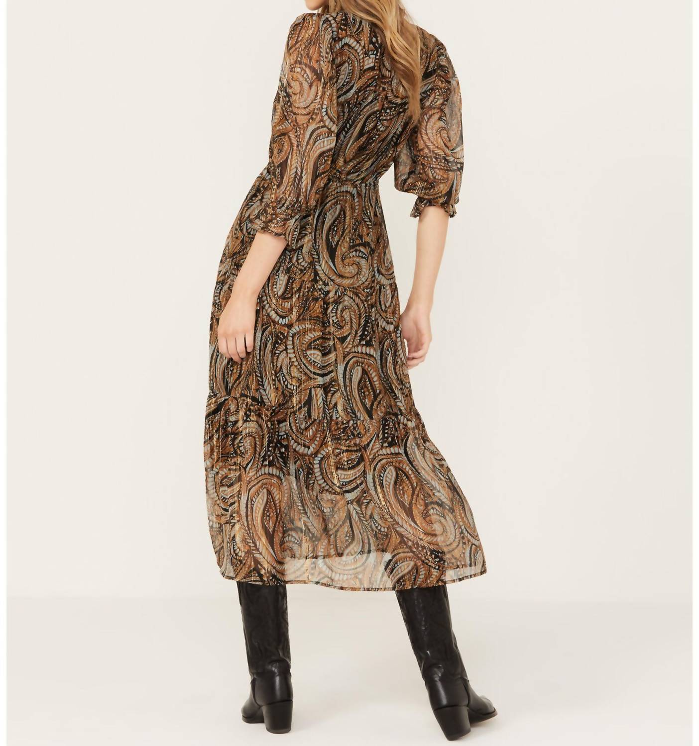 Elan - Paisley Print Dress