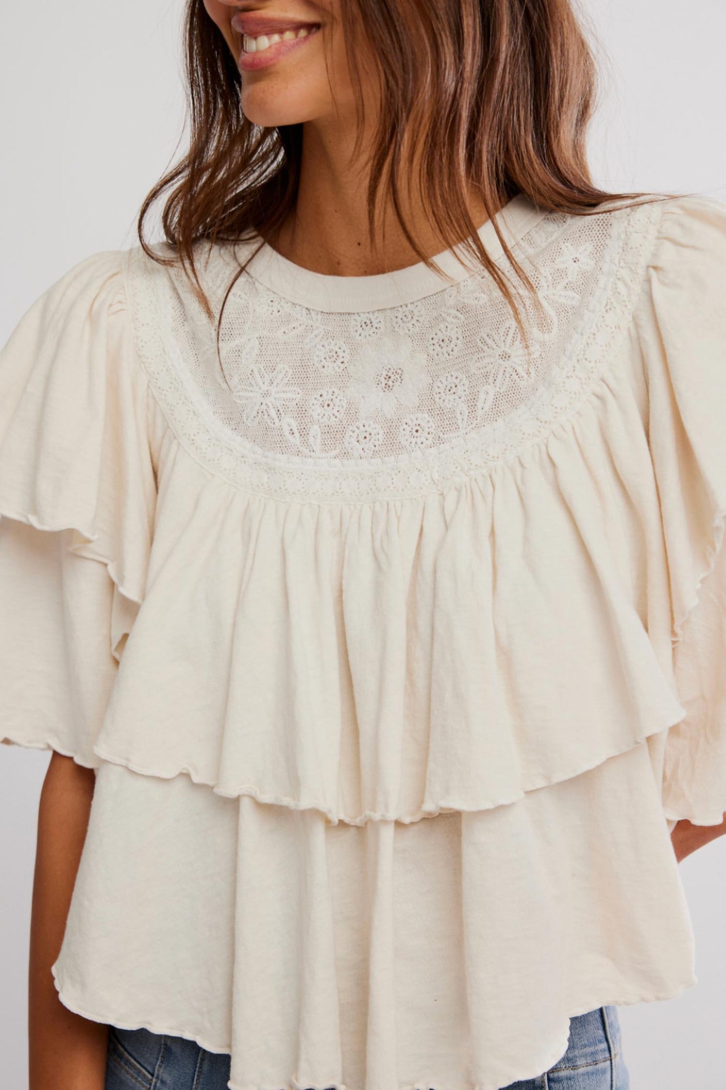 Free People - Rose Party Tee