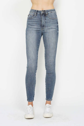 Judy Blue - Calça jeans skinny com controle de barriga e cintura alta The Joey