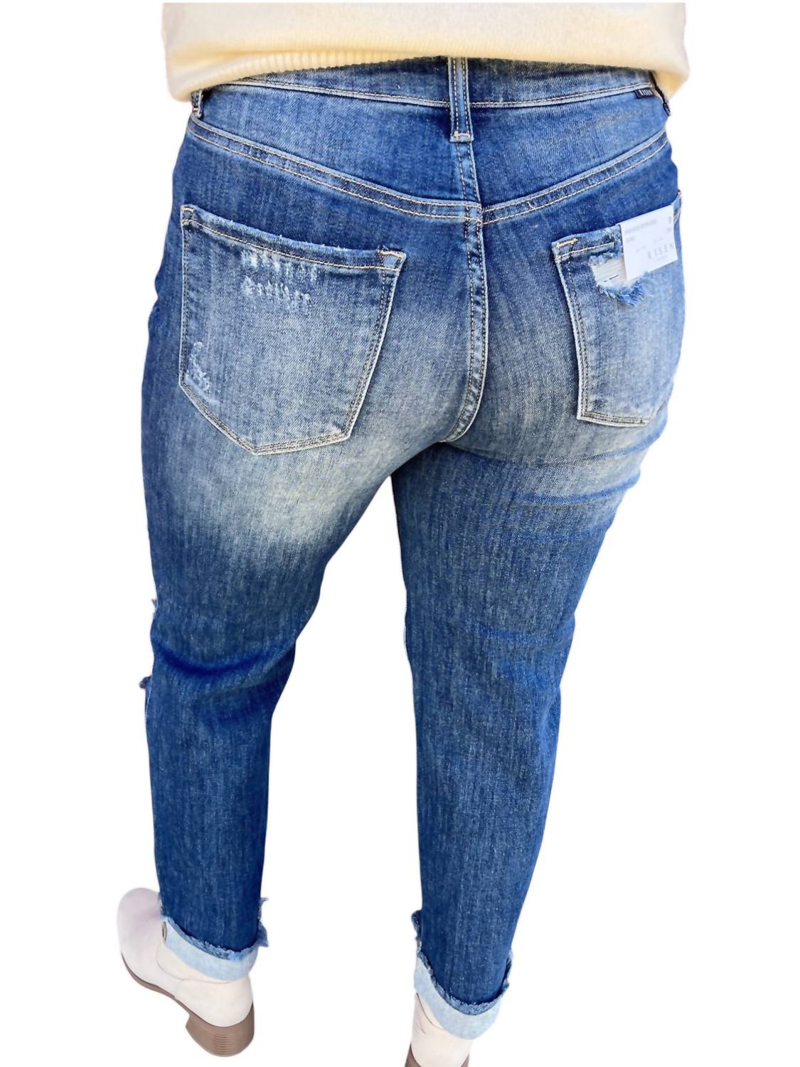 Risen - High Rise Boyfriend Jeans