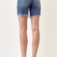 Risen - Distressed High Rise Thigh Shorts - Plus
