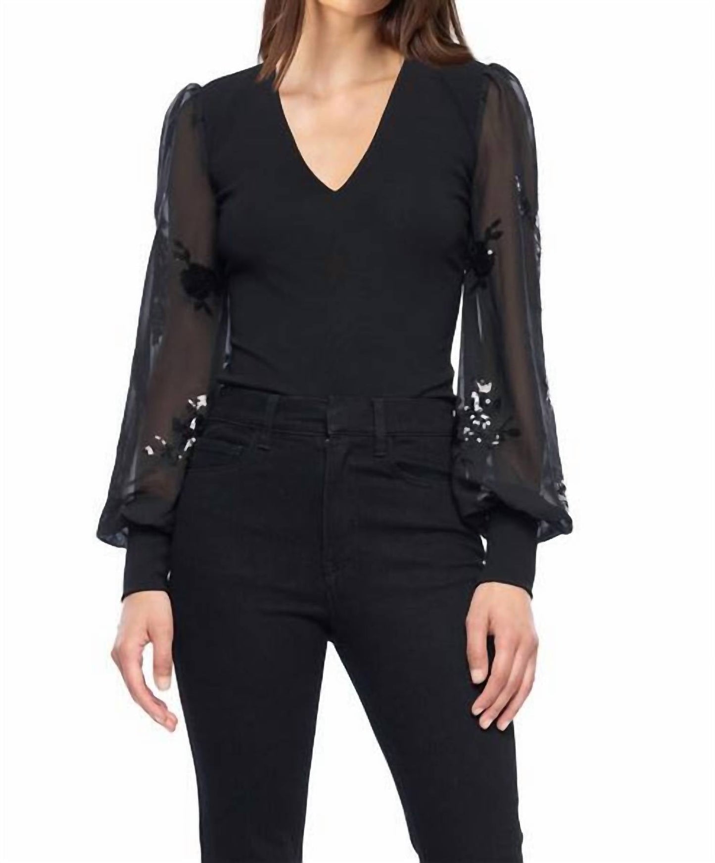 Generation Love - Darla Sequin Floral Combo Top