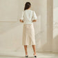 Able - Begged and Pleated Midi Skirt