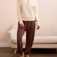 Tribal - French Terry Stitch-accent Zip Funnel Neck Sweater