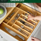 Silverware Drawer Organizer, Natural (9 Slots)