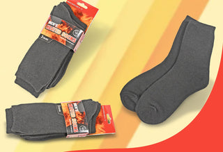 6-Pairs Men’s Heated Crew Socks