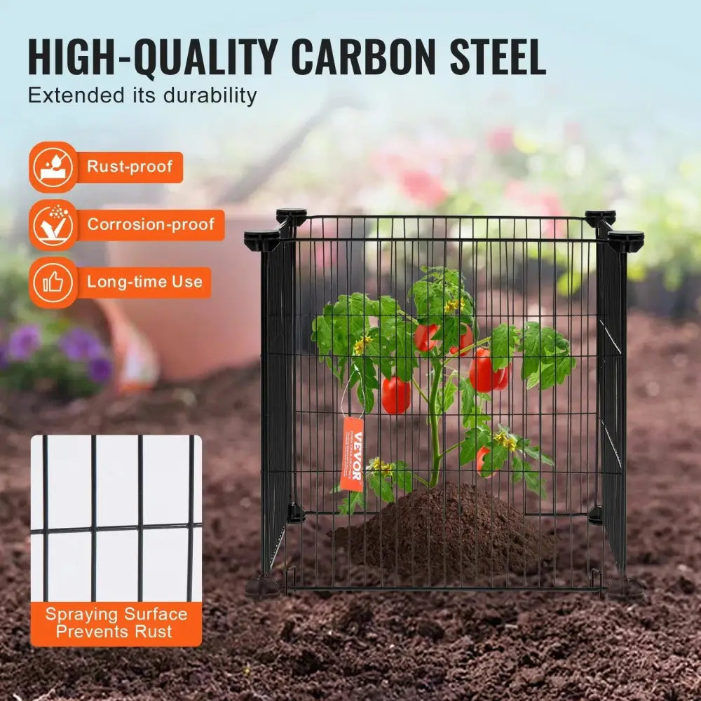5-pack Rust-proof Metal Garden Plant Protectors and Cages