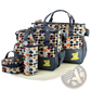 5 Piece Bear Appliqué Baby Diaper Travel Bag Set