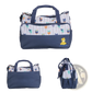 5 Piece Patterned Baby Diaper Bag Set with Travel Accessories