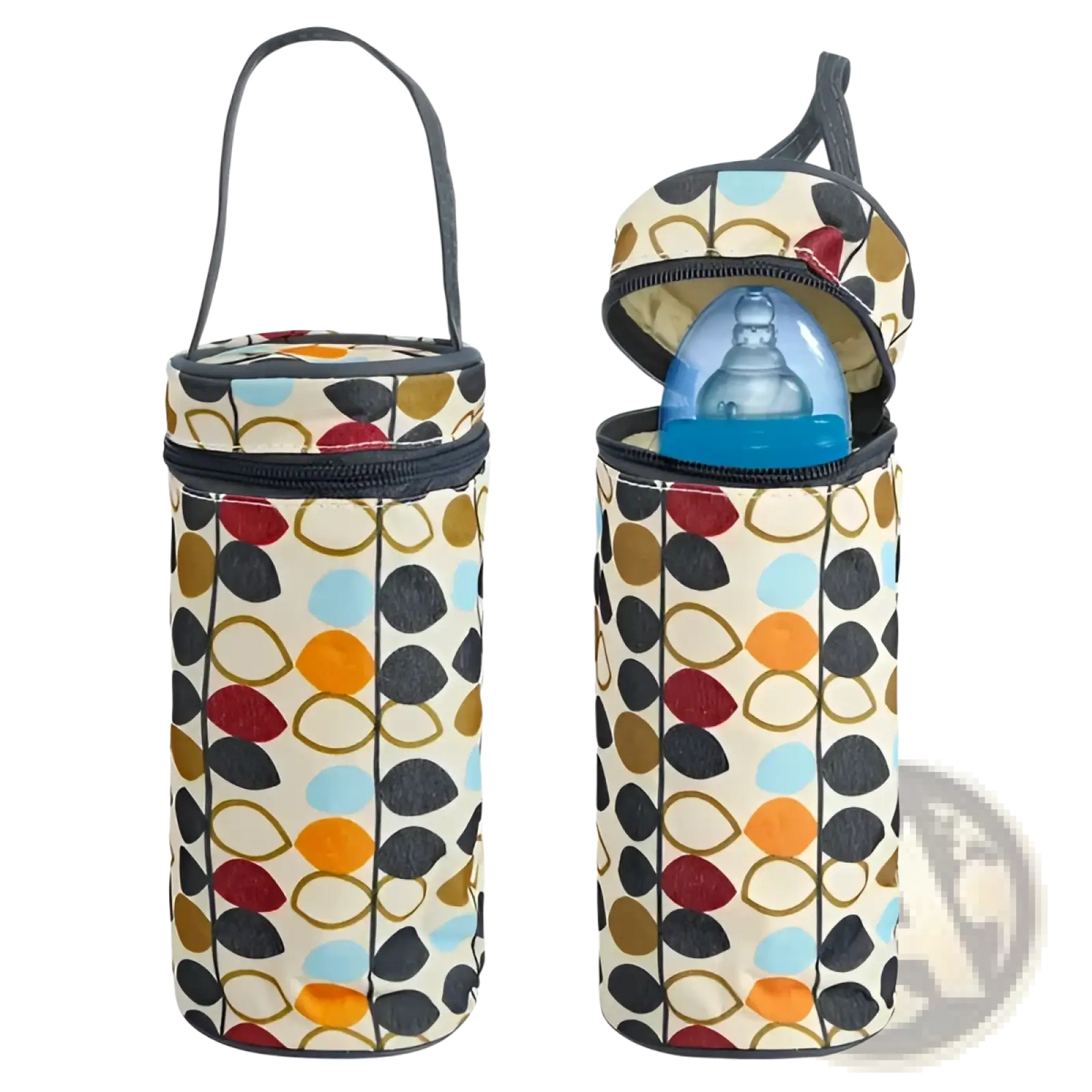 5 Piece Water Resistant Geometric Pattern Diaper Bag Set