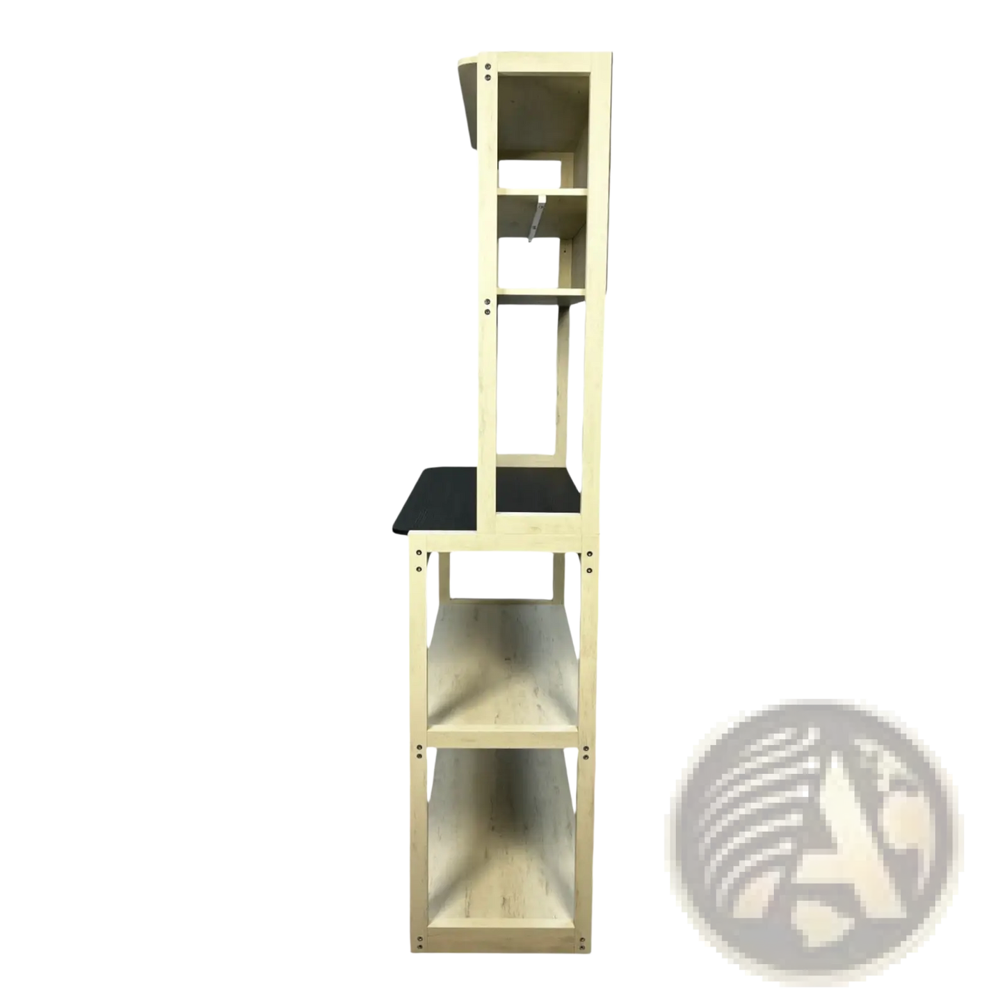 5-tier Kitchen Baker's Rack Microwave Stand in White and Black