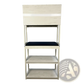 5-tier Kitchen Baker's Rack Microwave Stand in White and Black