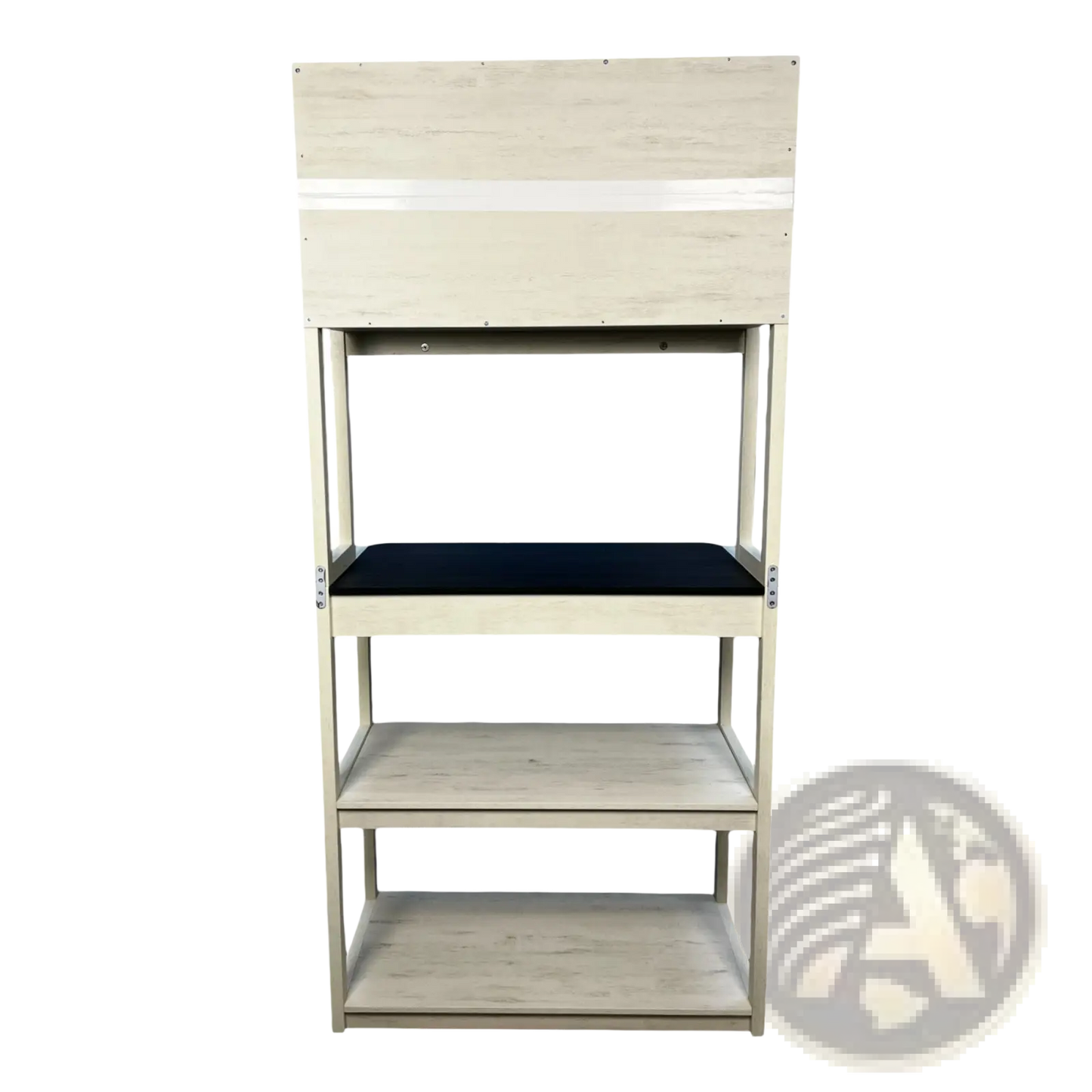5-tier Kitchen Baker's Rack Microwave Stand in White and Black