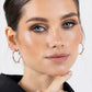 Akalia - Women's Waterproof Pearl Beads Round Half Hoop Earrings