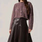 Astr - Sebille Textured Fuzzy Knit Cardigan