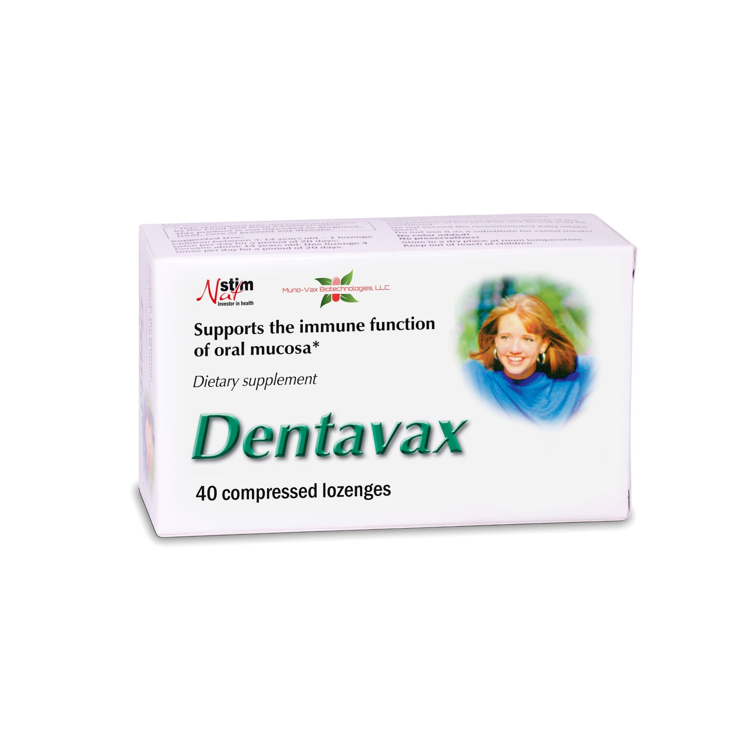 Muno-Vax Dentavax - Auxilia a Função Imunológica da Mucosa Oral, 40 Pastilhas Comprimidas