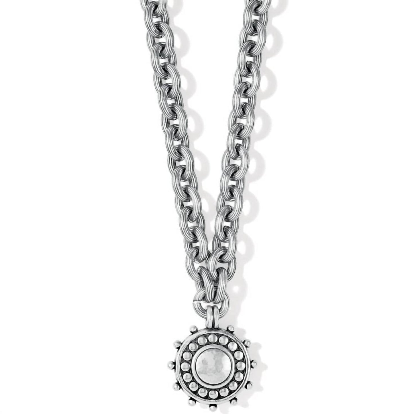 Brighton - Women's Pebble Dot Medali Reversible Collar Necklace