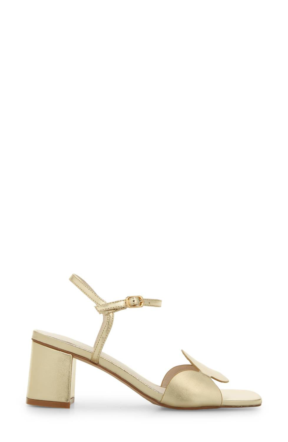Koko + Palenki - Women's Metallic Leather Sphere Heels