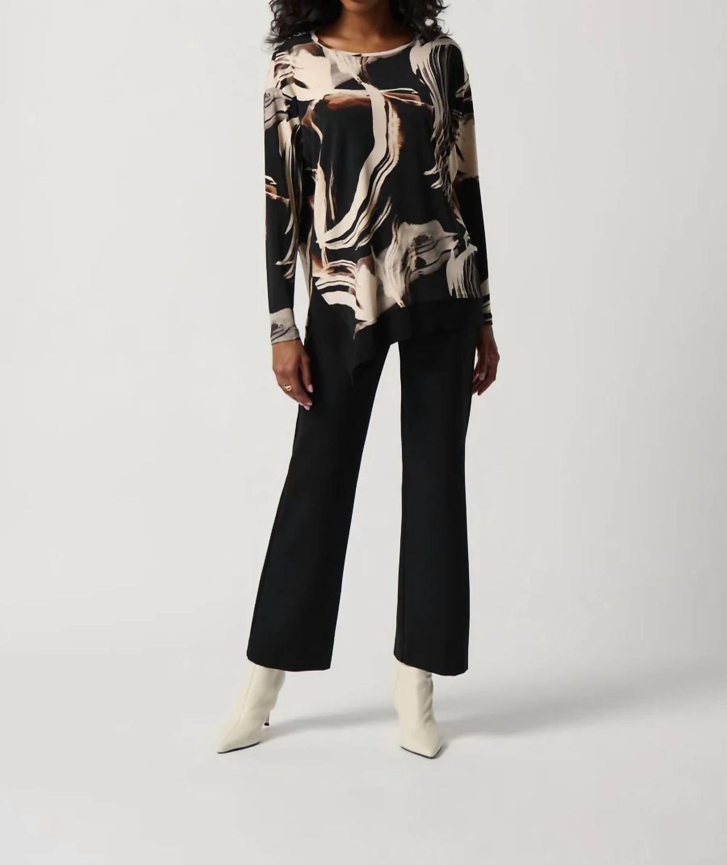 Joseph Ribkoff - Abstract Print Boxy Top