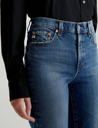 Ag Jeans - Calça jeans reta de cintura média Brinley