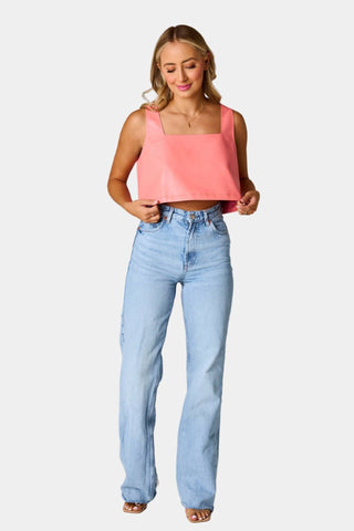 Buddylove - Regata Manning Vegan Leather Cropped