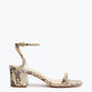 Schutz - Women's Skye Mid Snake Print Block Heel