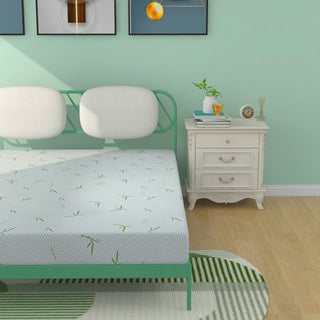 Colchão de espuma viscoelástica de 10 polegadas com capa de bambu