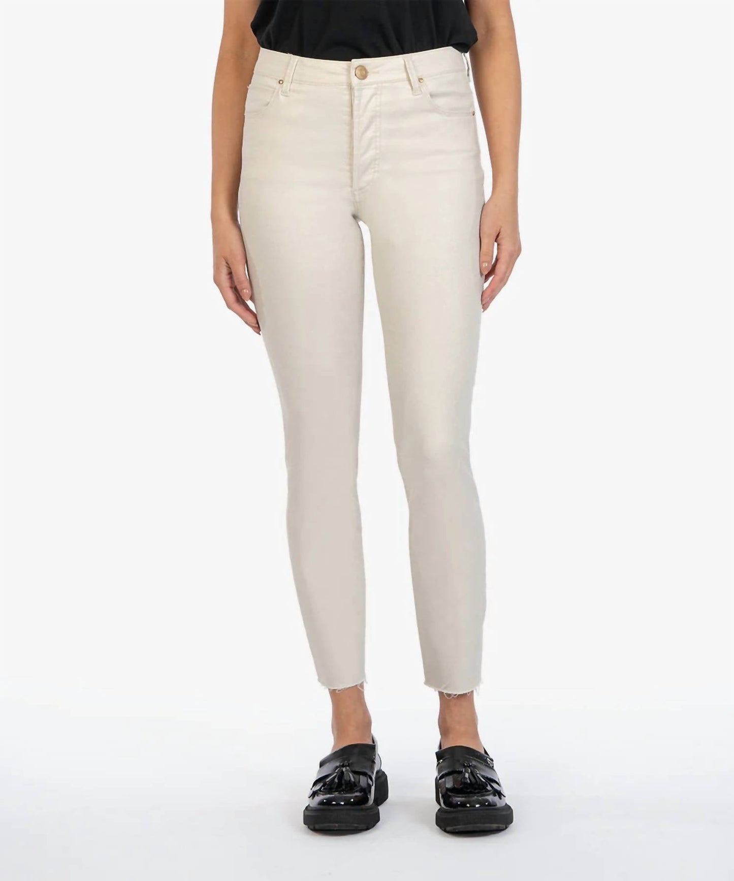 Kut From The Kloth - Charlize Coated High Rise Cigarette Leg Jeans