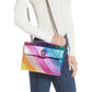 Bolsa transversal feminina Kurt Geiger Rainbow Shop Kensington de couro rosa tamanho regular