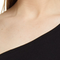 Topshop Body de um ombro só, preto, tamanho grande