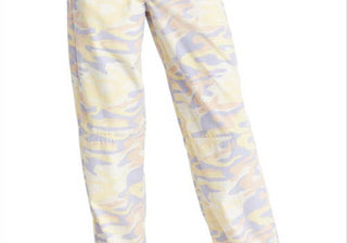 Calça utilitária com estampa camuflada azul Topshop tamanho 8 EUA