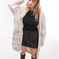 topshop-womens-beige-block-stripe-cardigan-size-x-small
