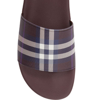 Burberry Men's Furley Check Slide Sandal Red Size 7