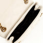 Bolsa transversal feminina de couro Kurt Geiger London, tamanho marfim, tamanho regular