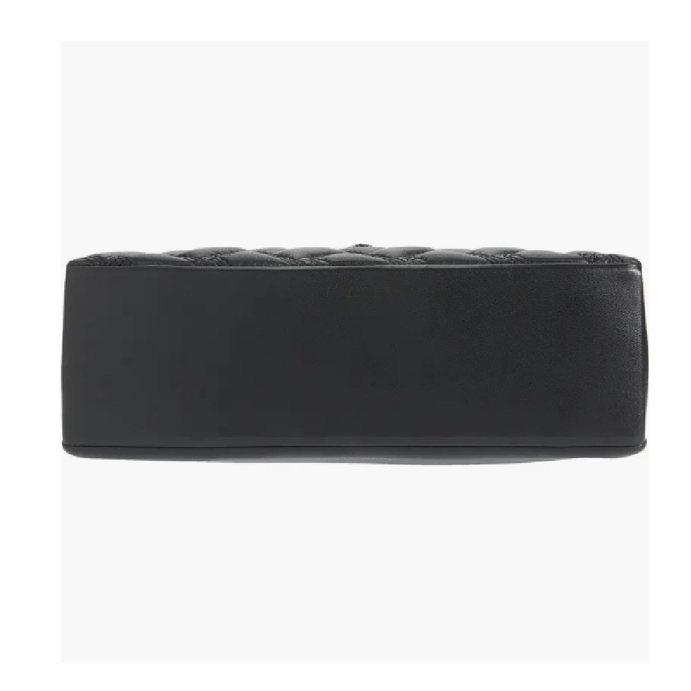 Bolsa de couro feminina Kurt Geiger London Kensington Drench, preta, tamanho regular