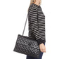 Bolsa de couro feminina Kurt Geiger London Kensington Drench, preta, tamanho regular