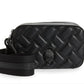 Bolsa pequena de couro para câmera Kurt Geiger London Kensington feminina, preta, tamanho regular