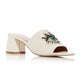 Kurt Geiger London Olive Eye Slide Sandália Feminina Branca Tamanho 7