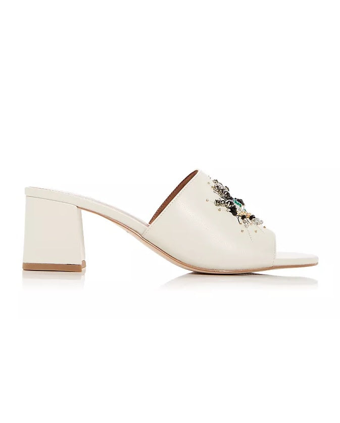 Kurt Geiger London Olive Eye Slide Sandália Feminina Branca Tamanho 7