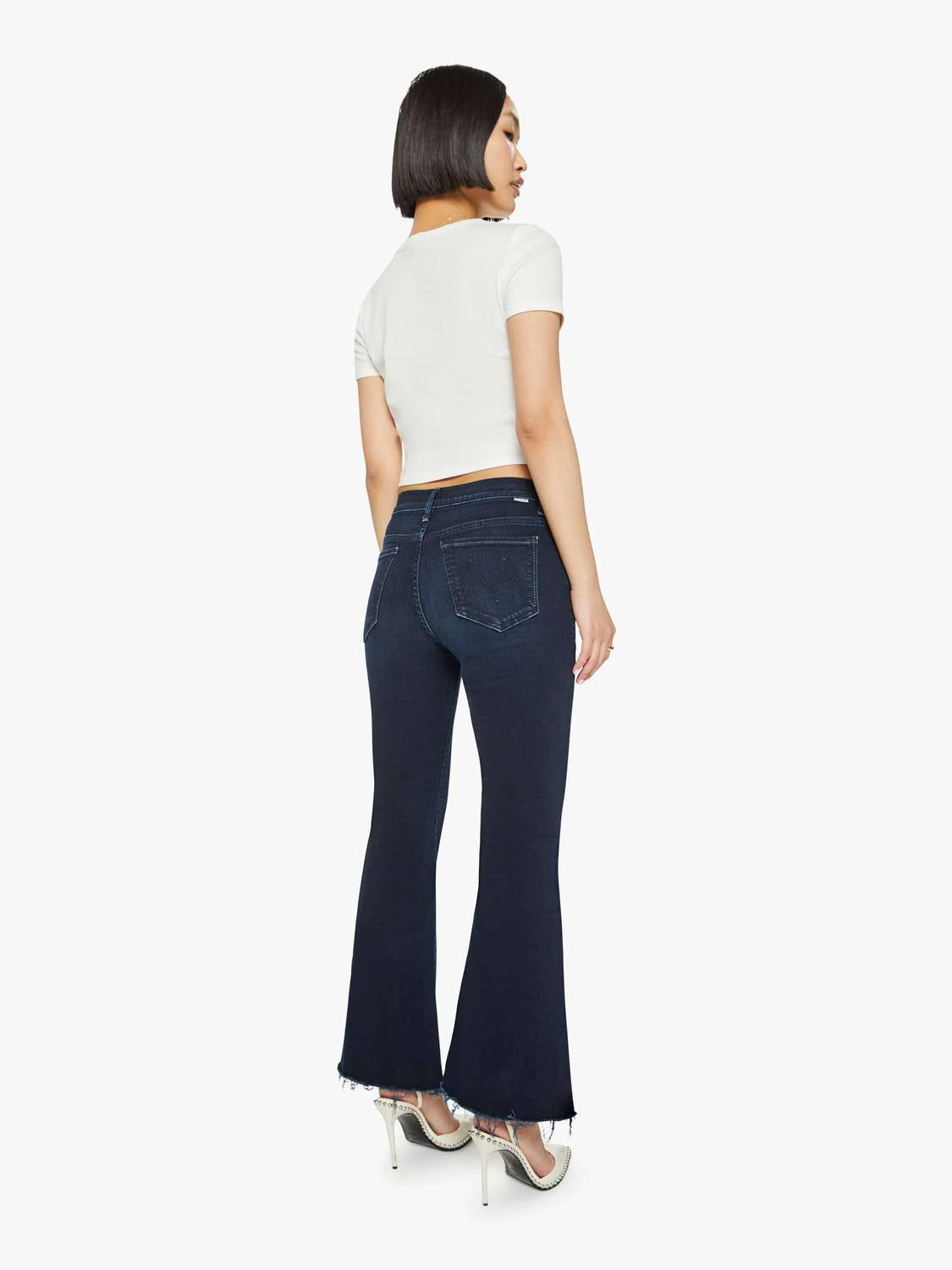 Mother - Lil Weekender Fray Flare Jeans