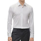 Camisa masculina de malha elástica de desempenho slim fit Boss by Hugo Boss, branca, tamanho 16 x 32-33 pol.