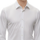 Camisa masculina de malha elástica de desempenho slim fit Boss by Hugo Boss, branca, tamanho 16 x 32-33 pol.