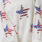 Trendsi - BiBi American Flag Sequin Star Sweatshirt
