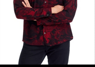 Camisa casual slim fit manga comprida com botões na frente Hugo Ermo