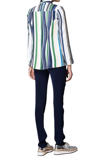 Sachin &amp; Babi - Blazer listrado colorido de uva