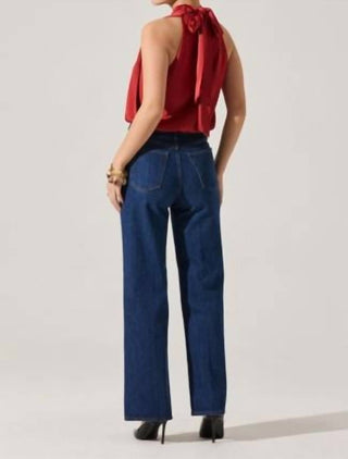 Astr - Joleisa Satin High Neck Top