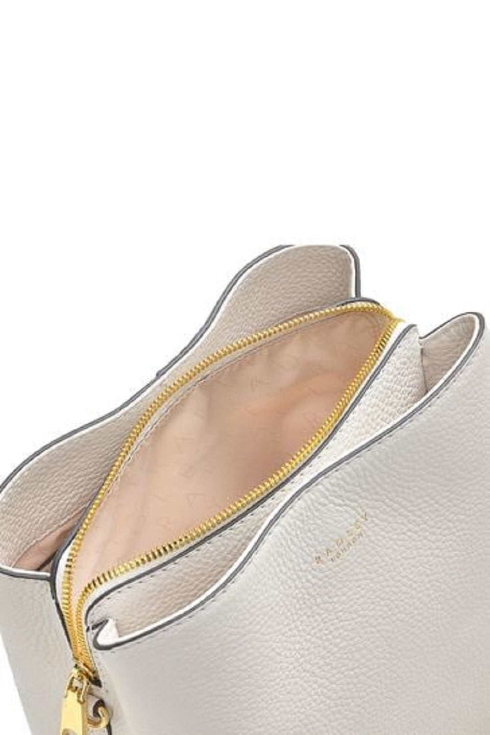 Bolsa transversal feminina Radley London em couro, bege, tamanho 15