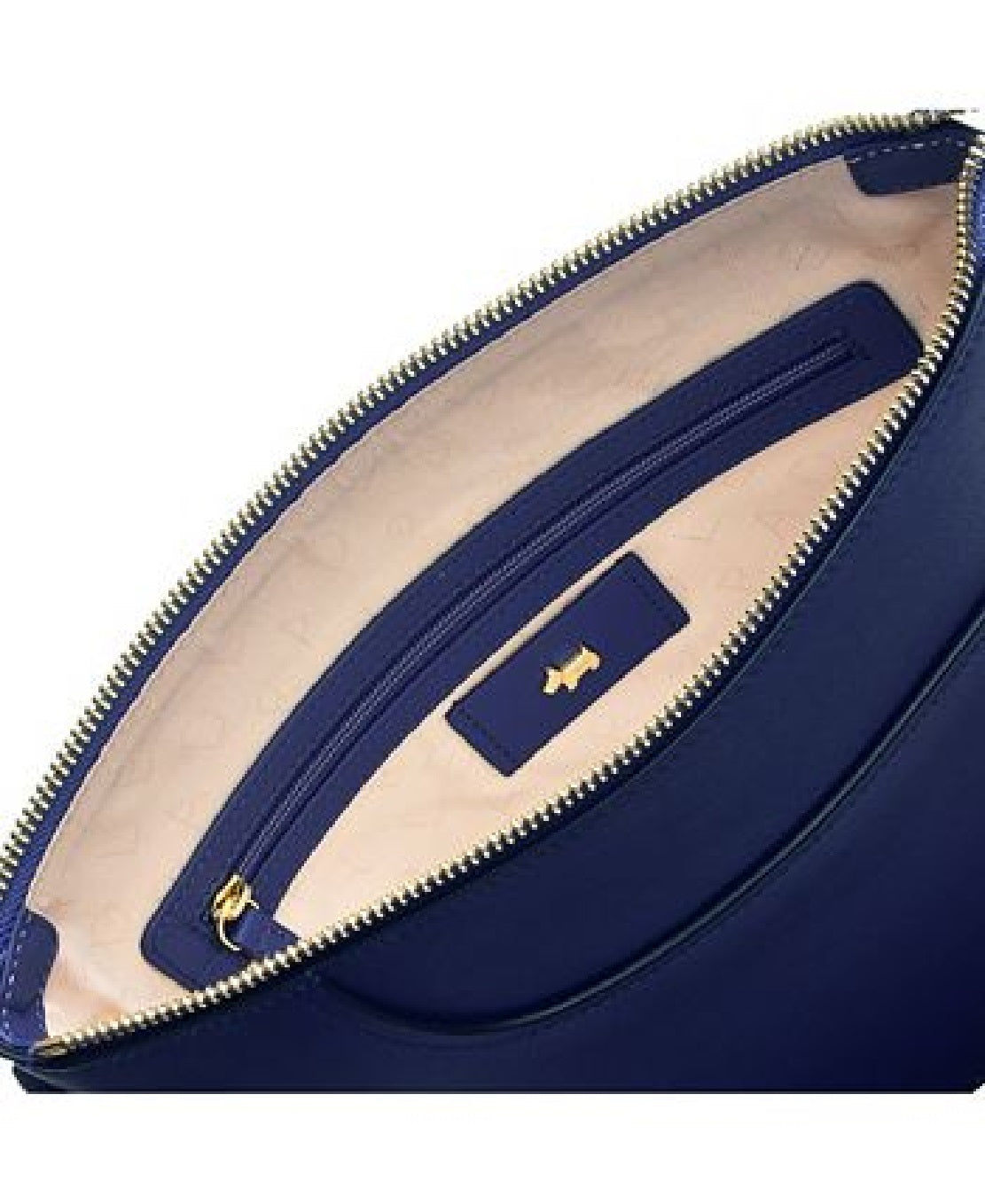 Bolsa transversal feminina Radley London com bolsos e zíper, azul, tamanho médio