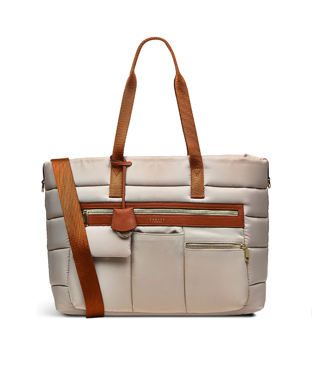 Bolsa tote feminina Radley London Southwood Lane Ziptop cinza tamanho regular