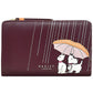 Carteira de couro Puddle Pals Bifold Radley London feminina, vermelha, tamanho regular